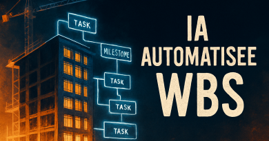 WBS chantier IA pour débutants : découpez les tâches et mettez à jour les jalons automatiquement grâce à l’IA.