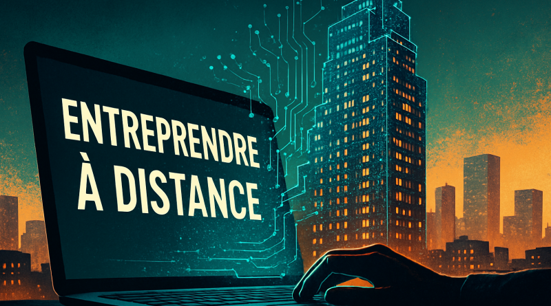 Entreprendre à distance en 2025 : modèles 100% en ligne, plan 30 jours, chiffres clés, outils simples.