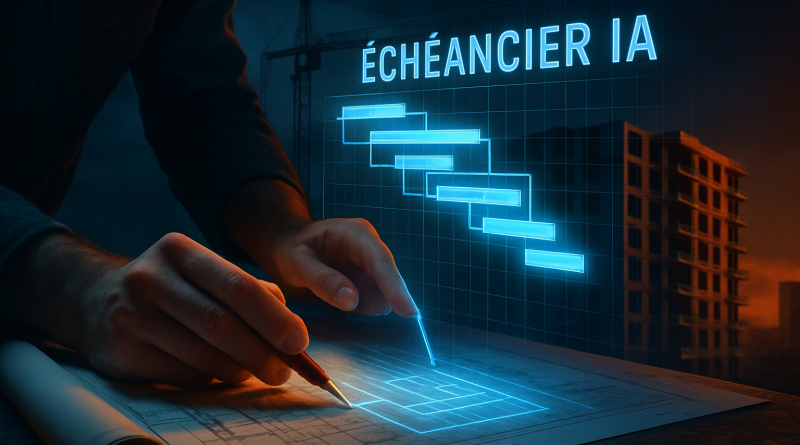 WBS chantier IA : décomposez vos travaux et mettez à jour l’échéancier avec l’IA. Méthode, exemples et gains de temps.