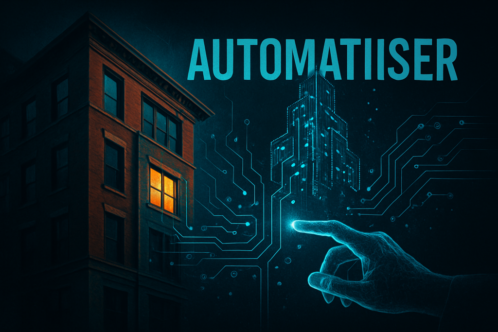 Automatisation immobilier locatif avec Make/n8n + IA: automatisez 20 % des tâches. Guide débutant, exemples, sécurité et démarrage rapide.