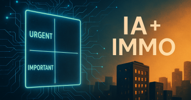 IA matrice d’Eisenhower immobilier : classez urgences vs importance, automatisez et déléguez pour gagner du temps.