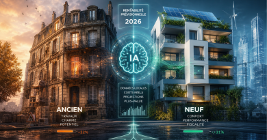 Rentabilité immobilier ancien : comparez ancien et neuf en 2026 avec l’IA, travaux et plus-value.