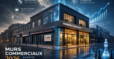 Murs commerciaux 2026 : rendement, risques et rôle de l’IA pour mieux investir intelligemment.