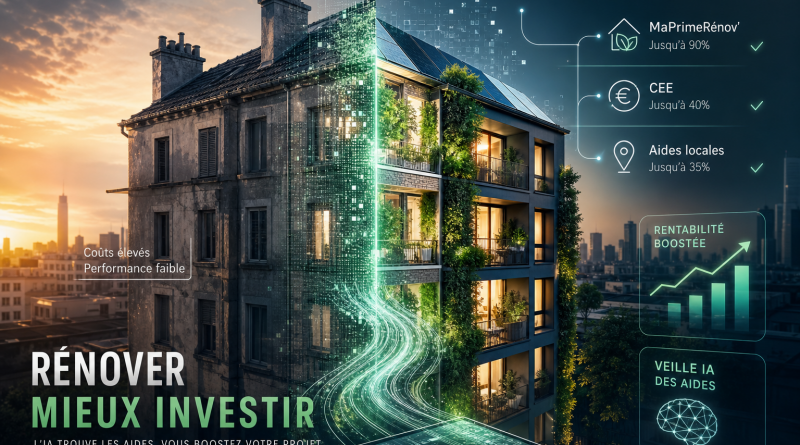 veille aides rénovation : repérez MaPrimeRénov’, CEE et aides locales pour réduire vos travaux.