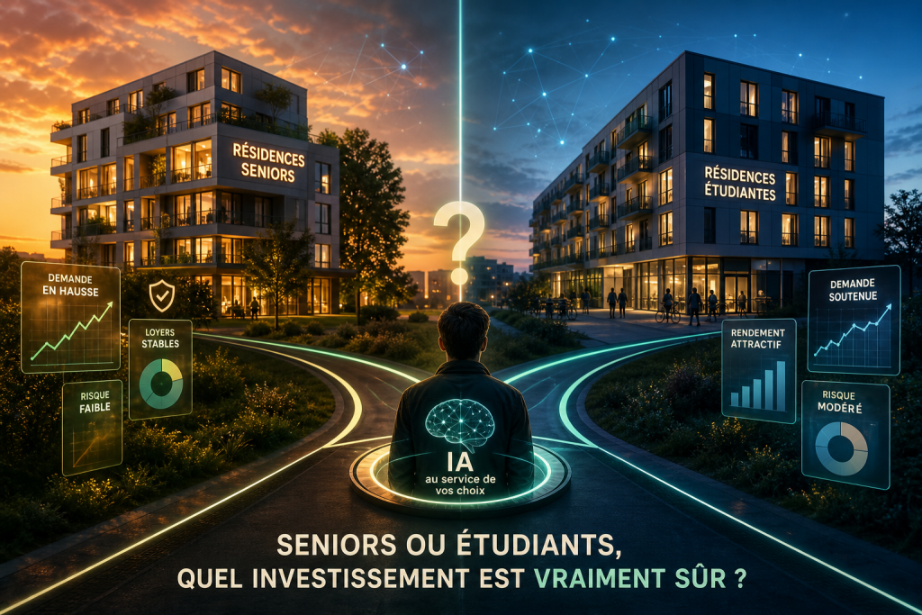 Investir résidence gérée : comparez demande, rendement et risques grâce à l’IA avant de choisir.