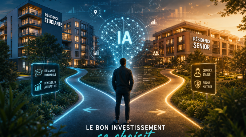 Investir résidence étudiante ou senior : comparez rendement, risques et apport de l’IA avant de vous lancer.